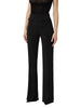 Elisabetta Franchi pantaloni a zampa in tessuto crepe nero