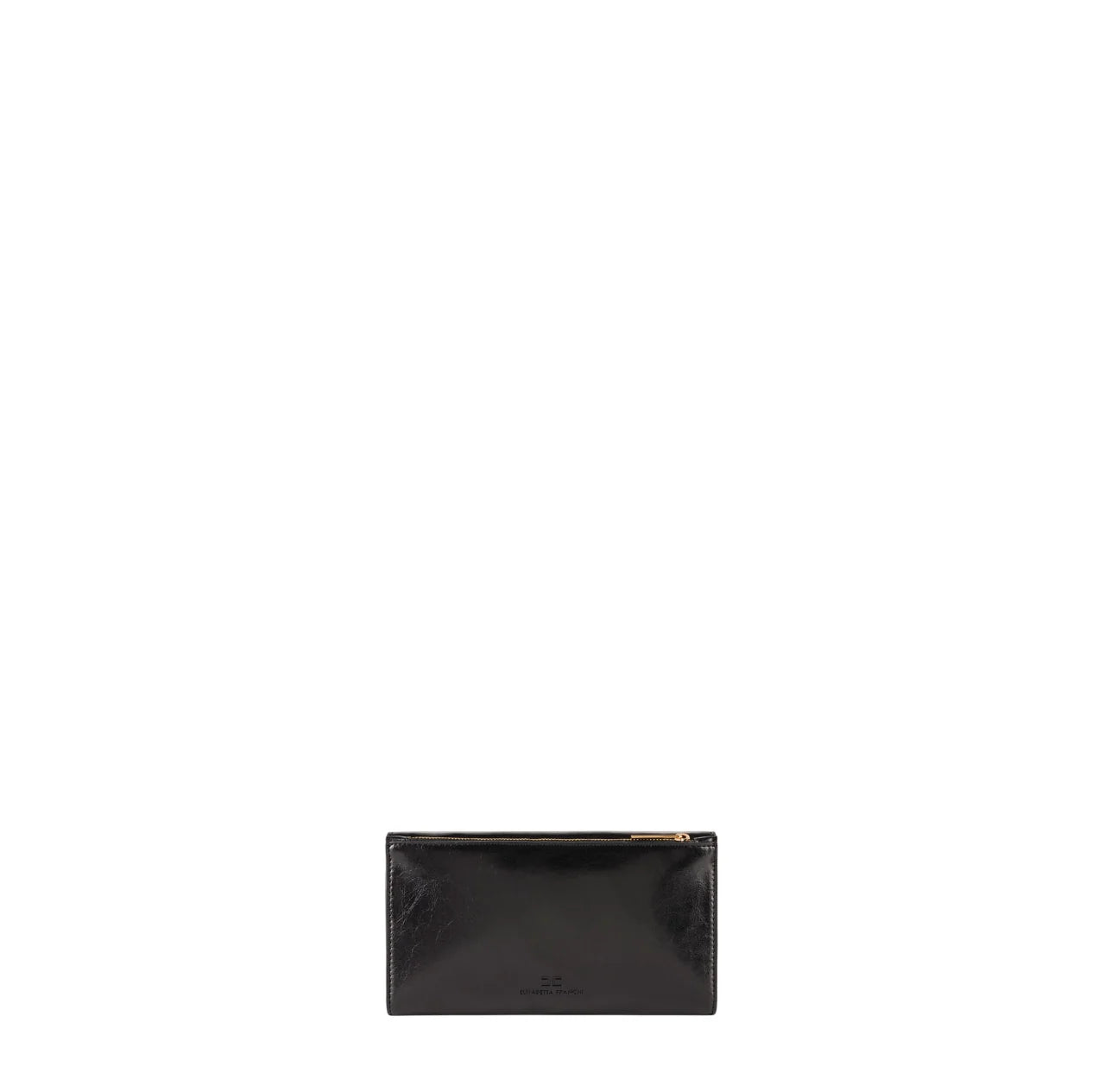 Elisabetta Franchi pochette in ecopelle con placca logo nero PF65A61 110 ELISABETTA FRANCHI 