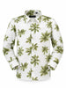 Emanuel Pris camicia bambino in fantasia floreale bianco verde