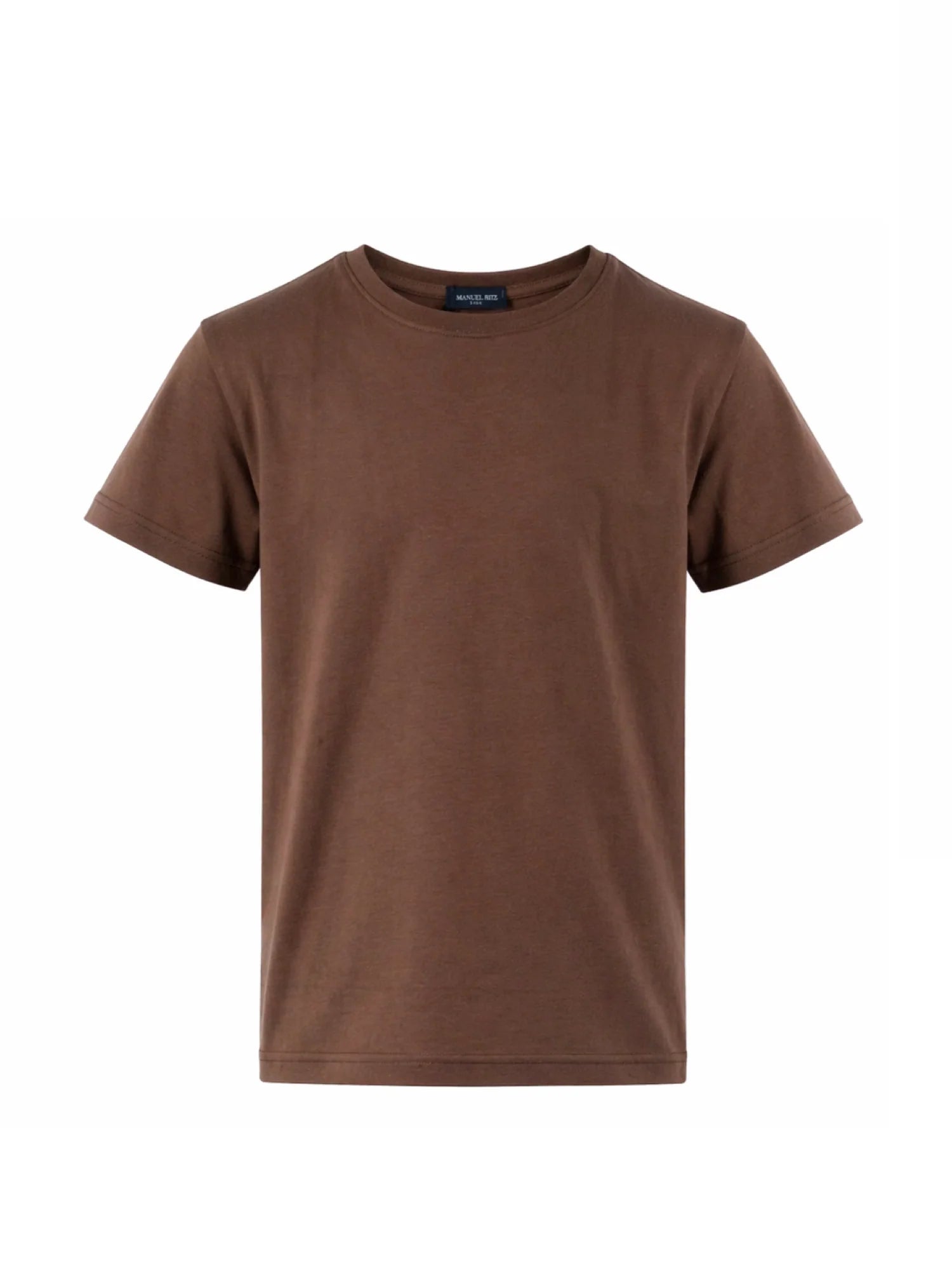 Emanuel Pris T-shirt bambino in filo di Scozia marrone ETS3163R MORO EMANUEL PRIS 