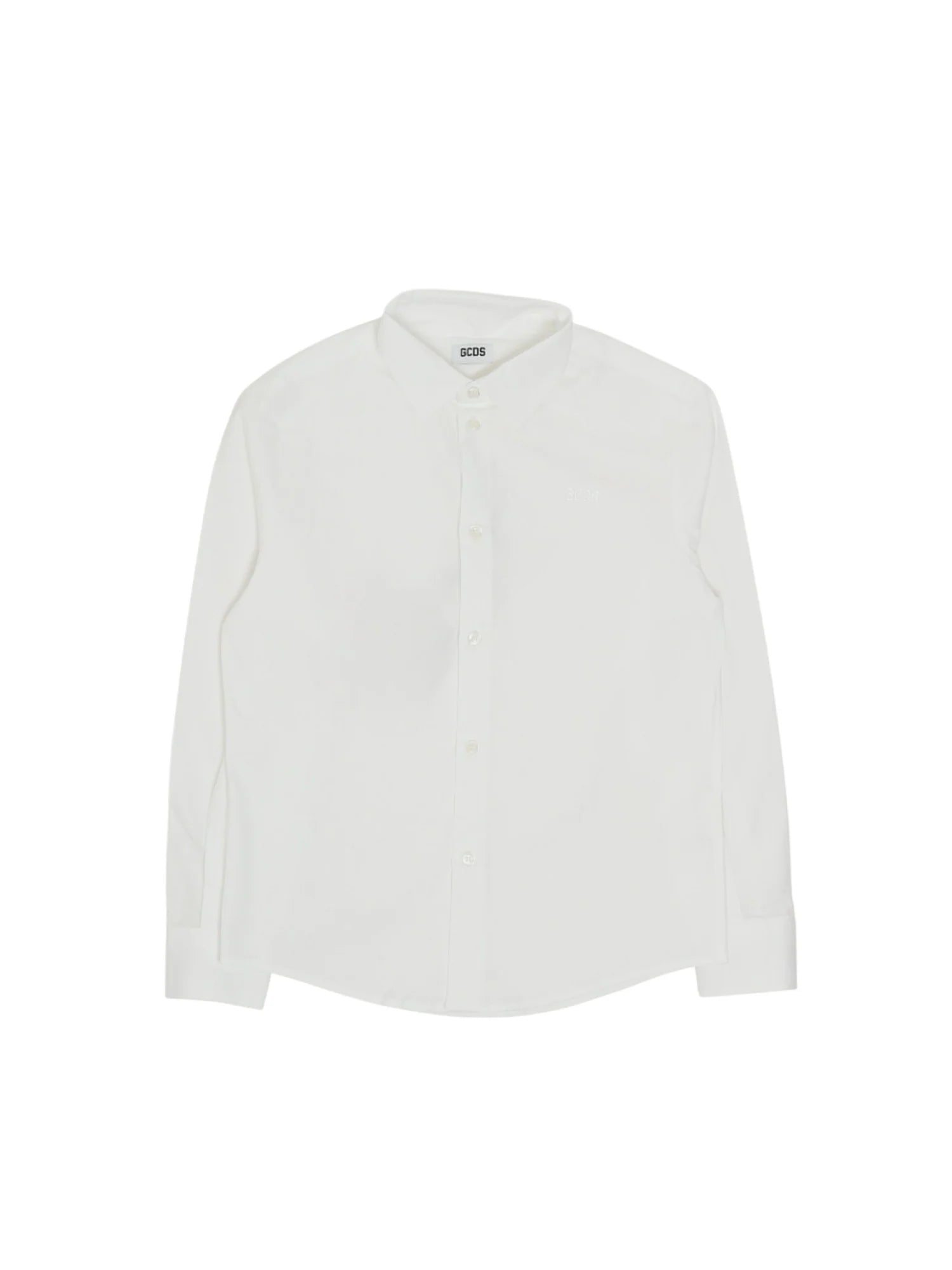 Gcds camicia bambino manica lunga bianco C1BJQH518T330 OPTIC WHITE-WHITE GCDS 