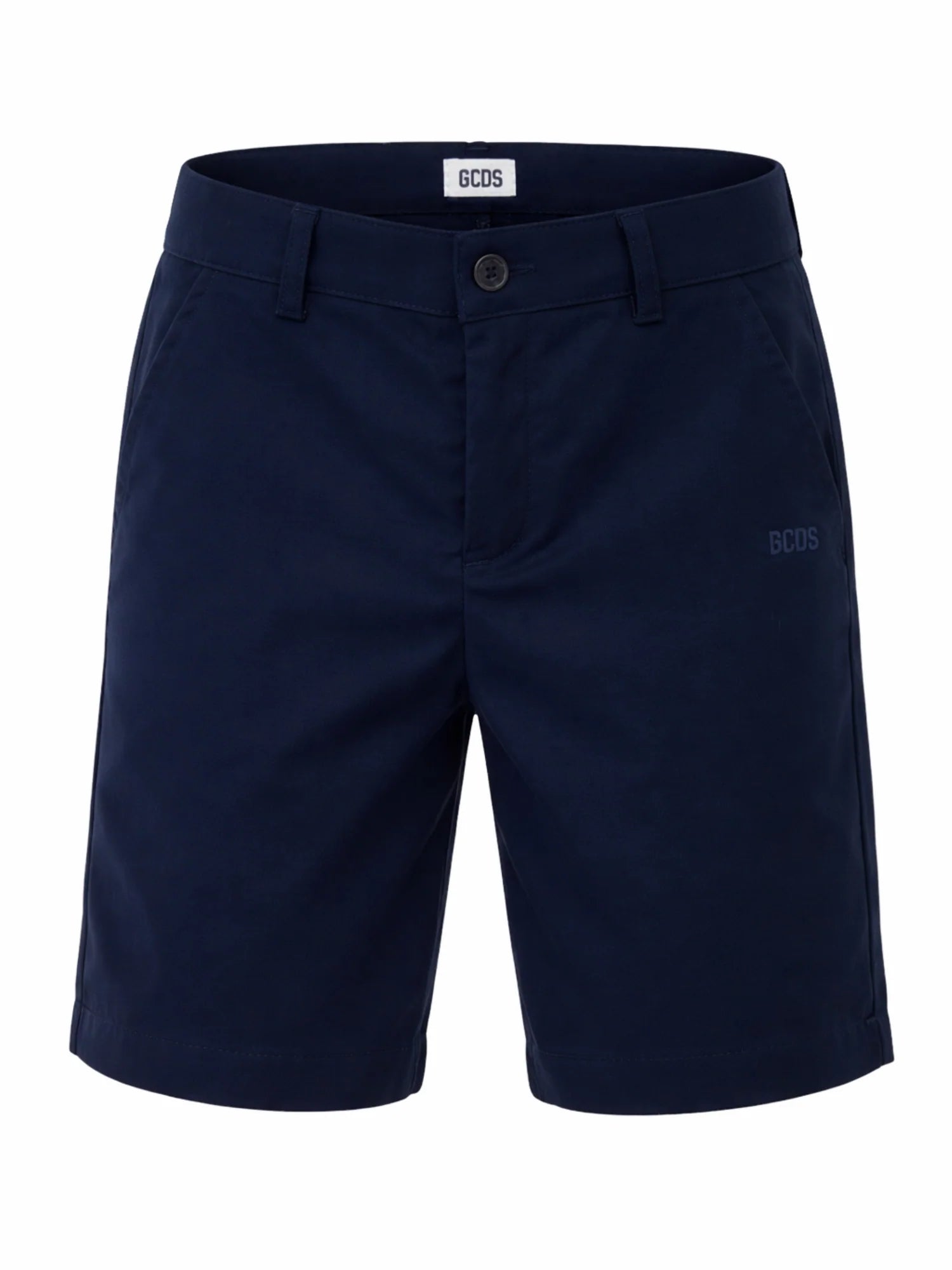 GCDS bermuda bambino Formal con logo blu C1BJQL514T329 INDIGO BLUE-BLUE GCDS 