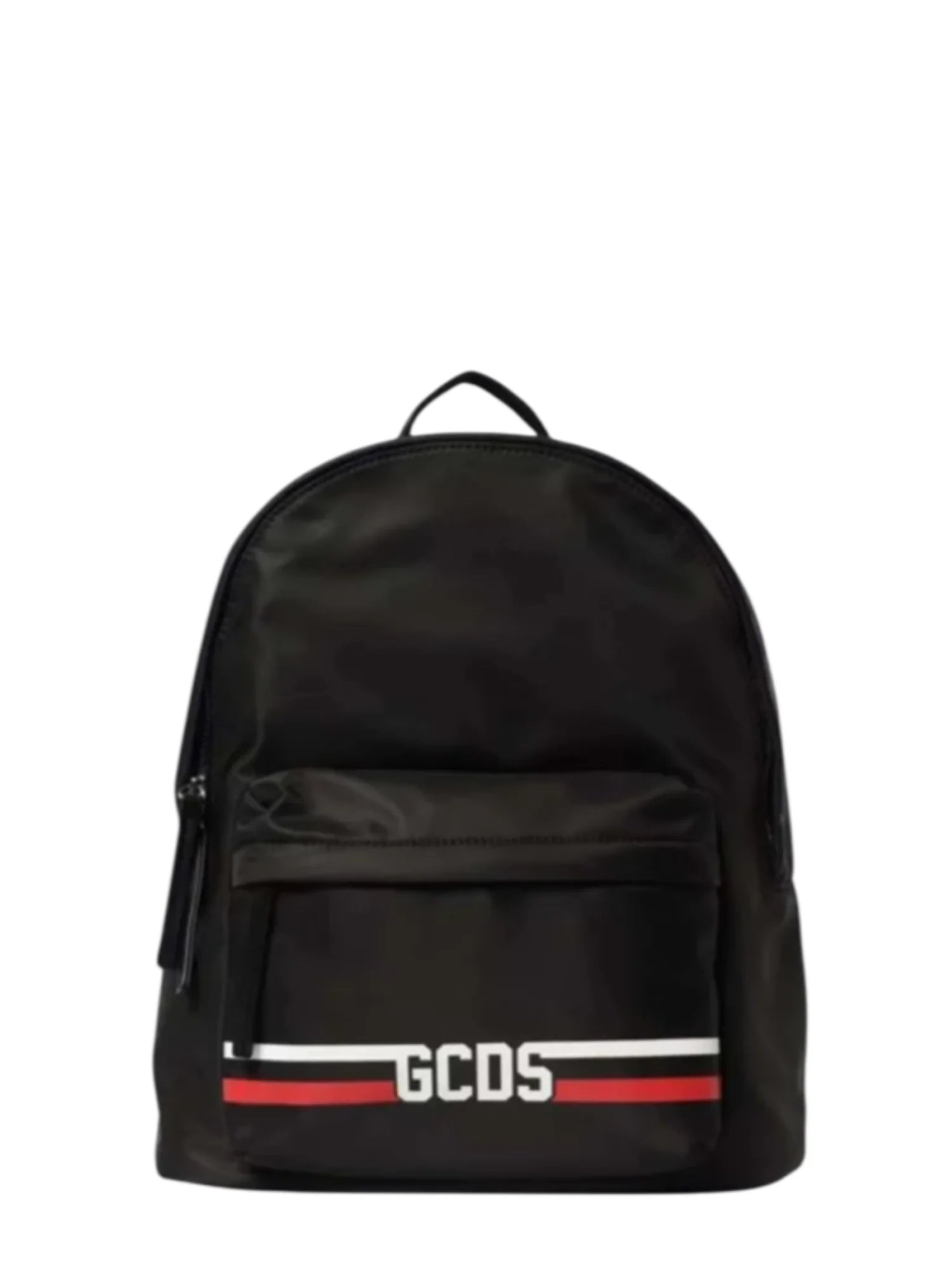 GCDS zaino bambino in nylon con logo nero GCKB100-462 BLACK-WHITE-RED GCDS 