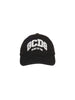 GCDS cappello con visiera unisex bambino con logo nero