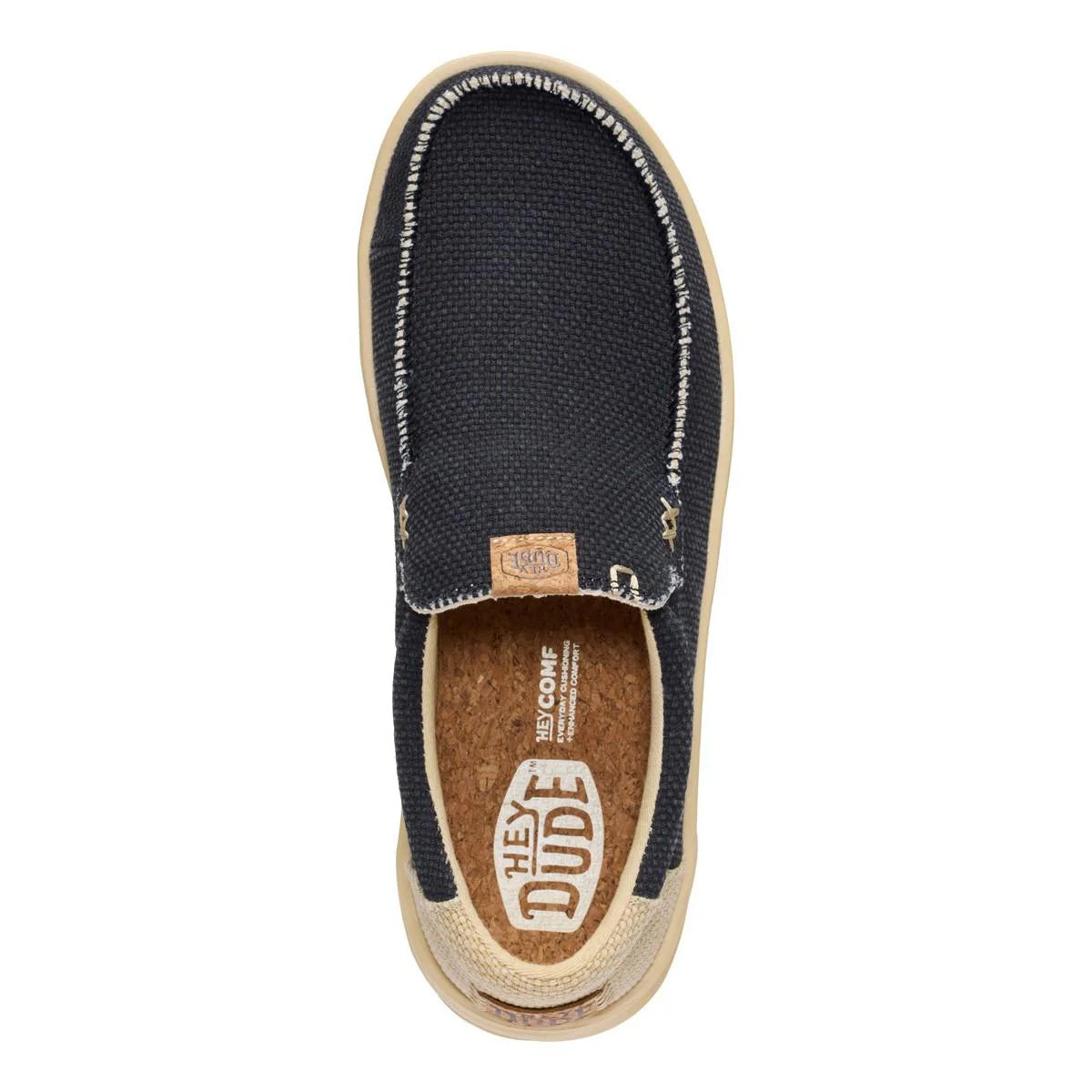 Hey Dude mocassino uomo Mikka Braided nero beige 40124 ORR HEY DUDE 