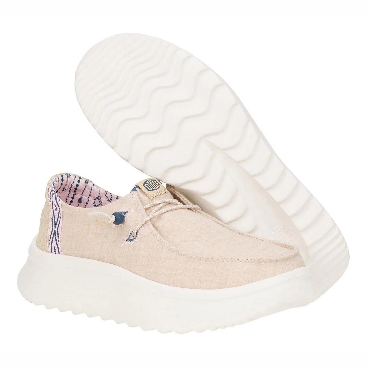 Hey Dude sneakers donna Wendy Peak Chambray Woven ecrù 41946 265 HEY DUDE 