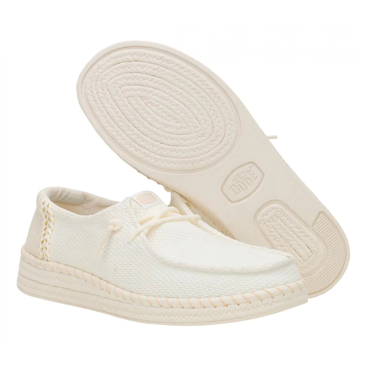 Hey Dude mocassino donna Wendy Espadrille Woven panna 43681 100 HEY DUDE 