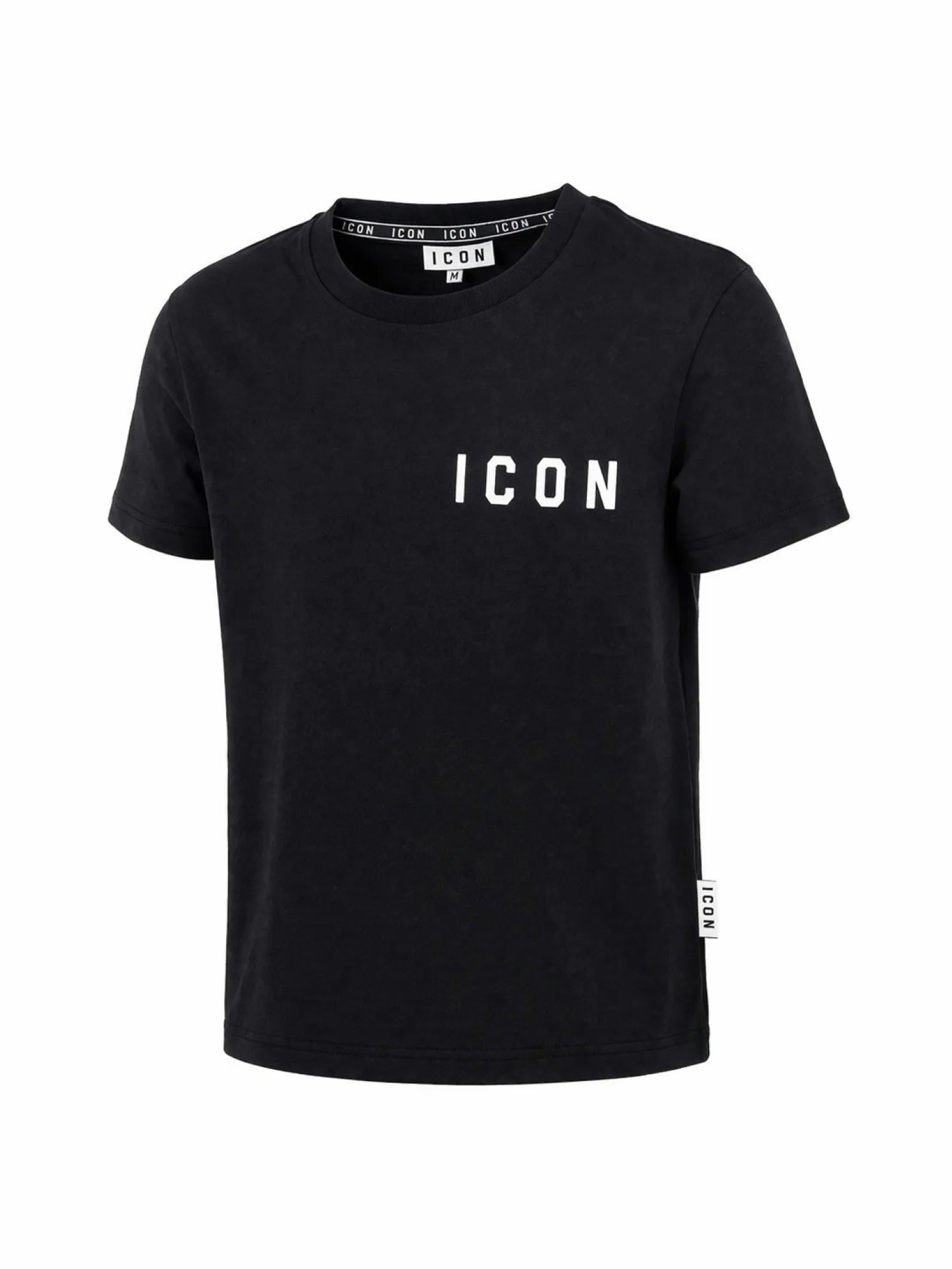 Icon T-shirt bambino manica corta con logo nero IBKS001074 9000 ICON 