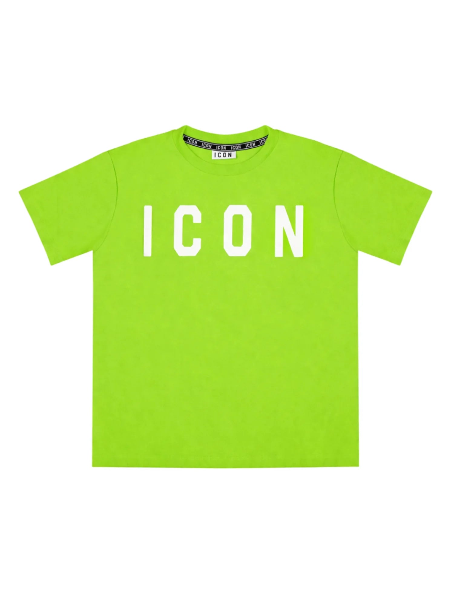 Icon T-shirt manica corta bambino con logo verde lime IBKS001084 8004 ICON 