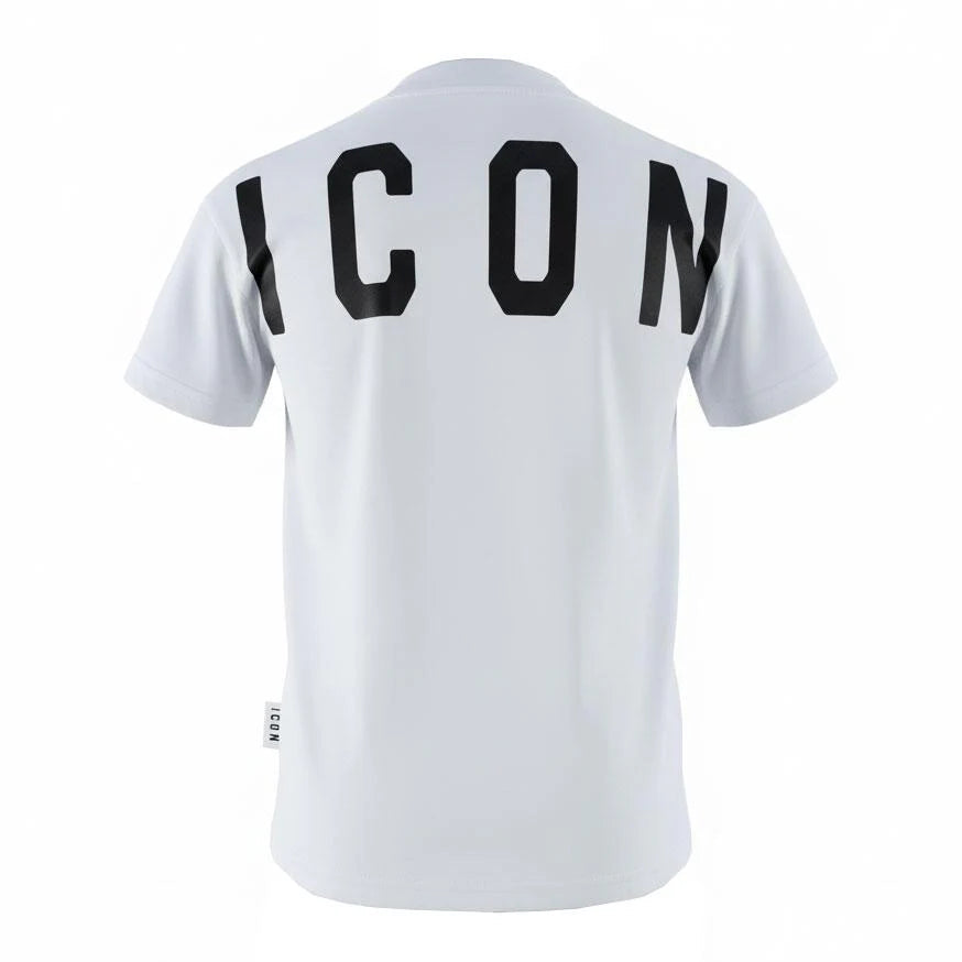 Icon T-shirt manica corta bambino con logo bianco IBKS001090 1000 ICON 