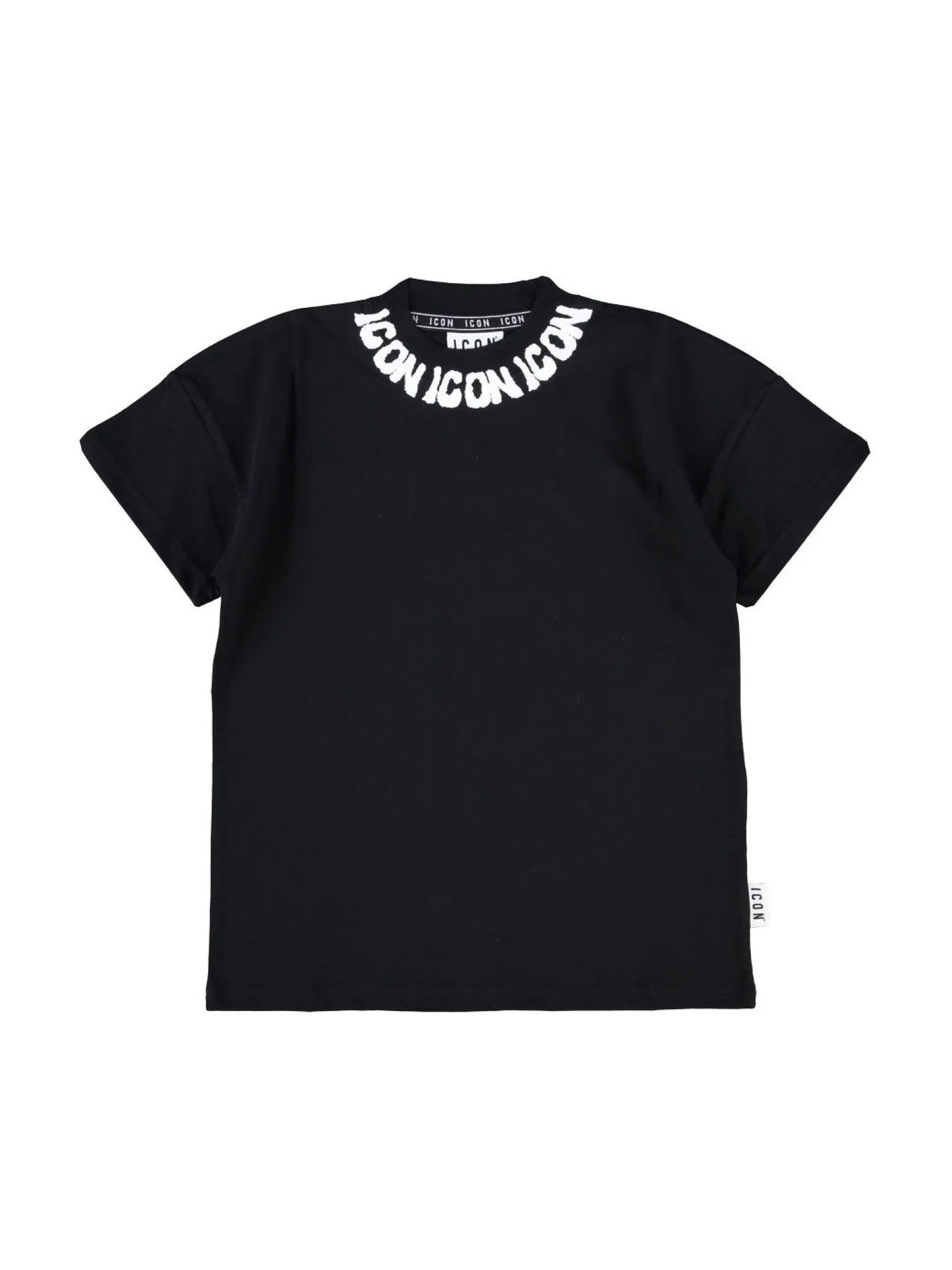 Icon T-shirt bambino manica corta con logo nero IBKS001100 9000 ICON 