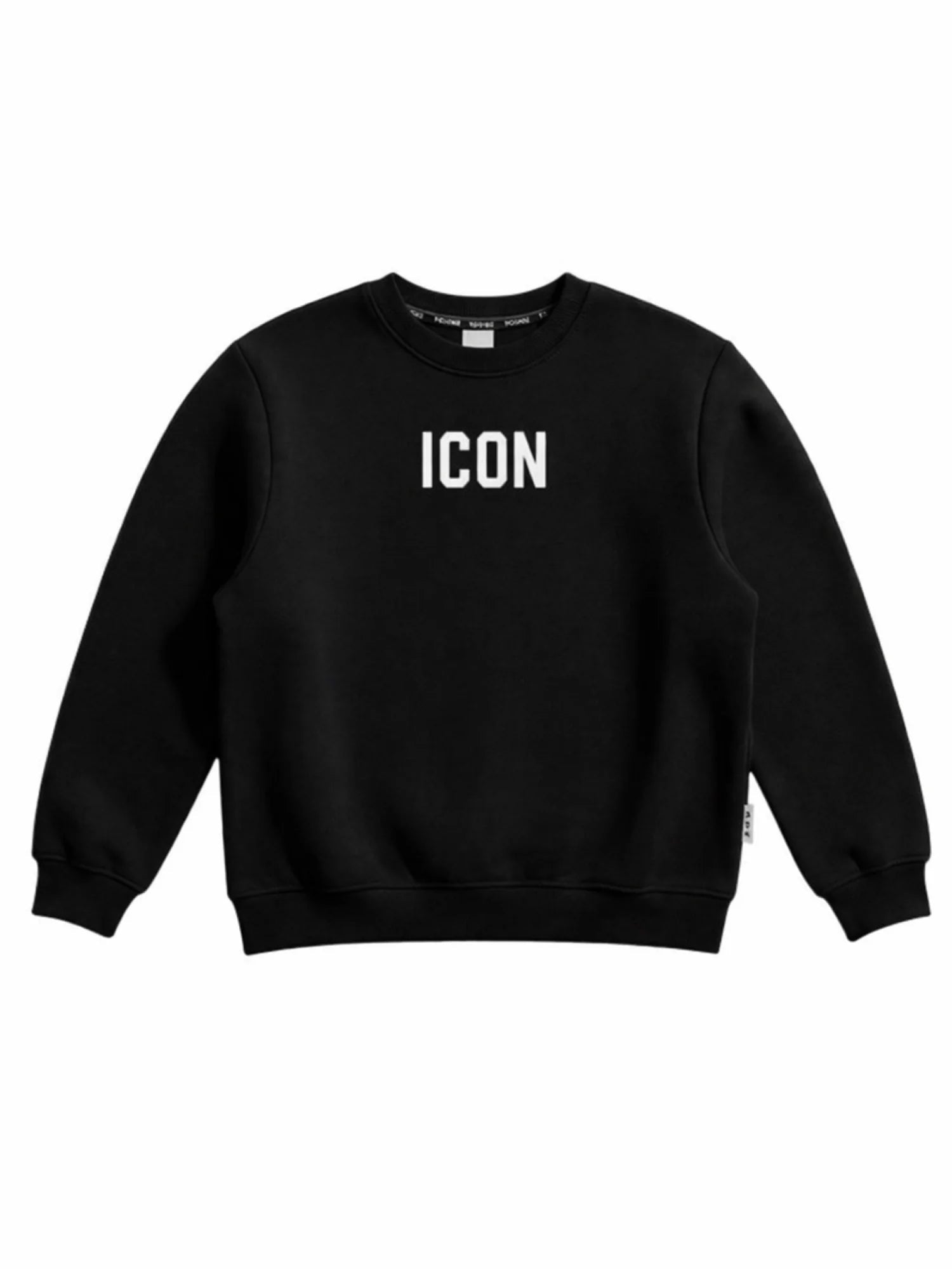 Icon felpa bambino con stampe logo nero IBSW001086 9000 ICON 