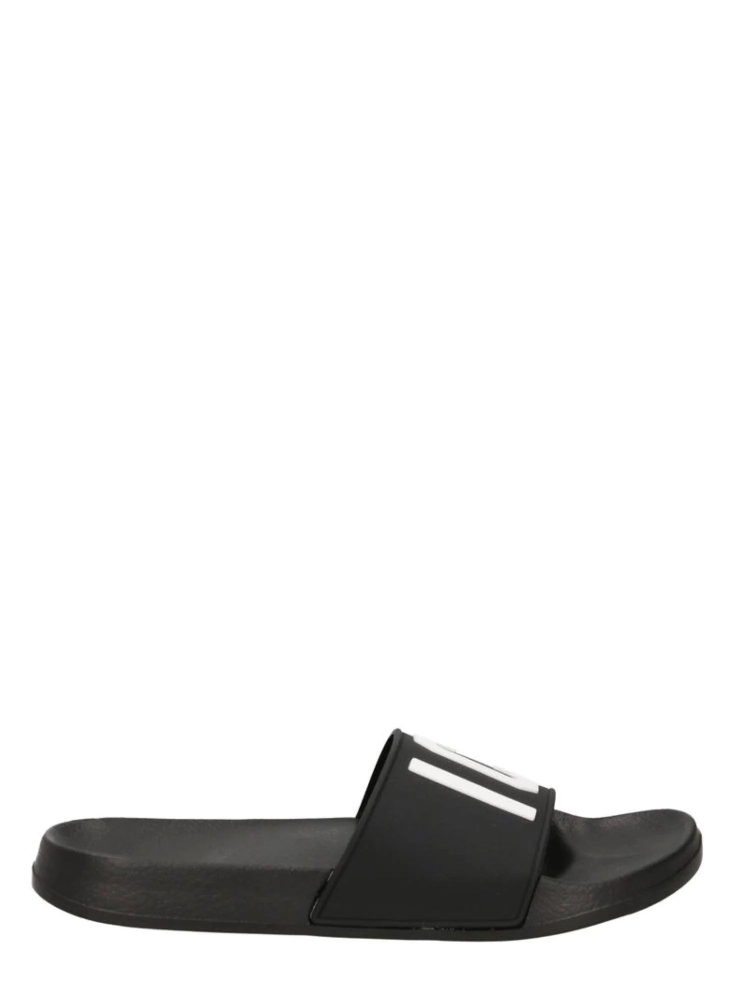 Icon ciabatte unisex in gomma con logo nero INS001 NERO ICON 
