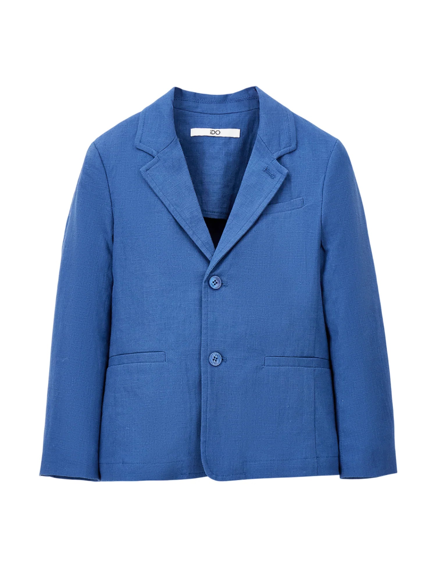 iDo giacca blazer bambino misto lino blu avio 4G221 3725 iDO 