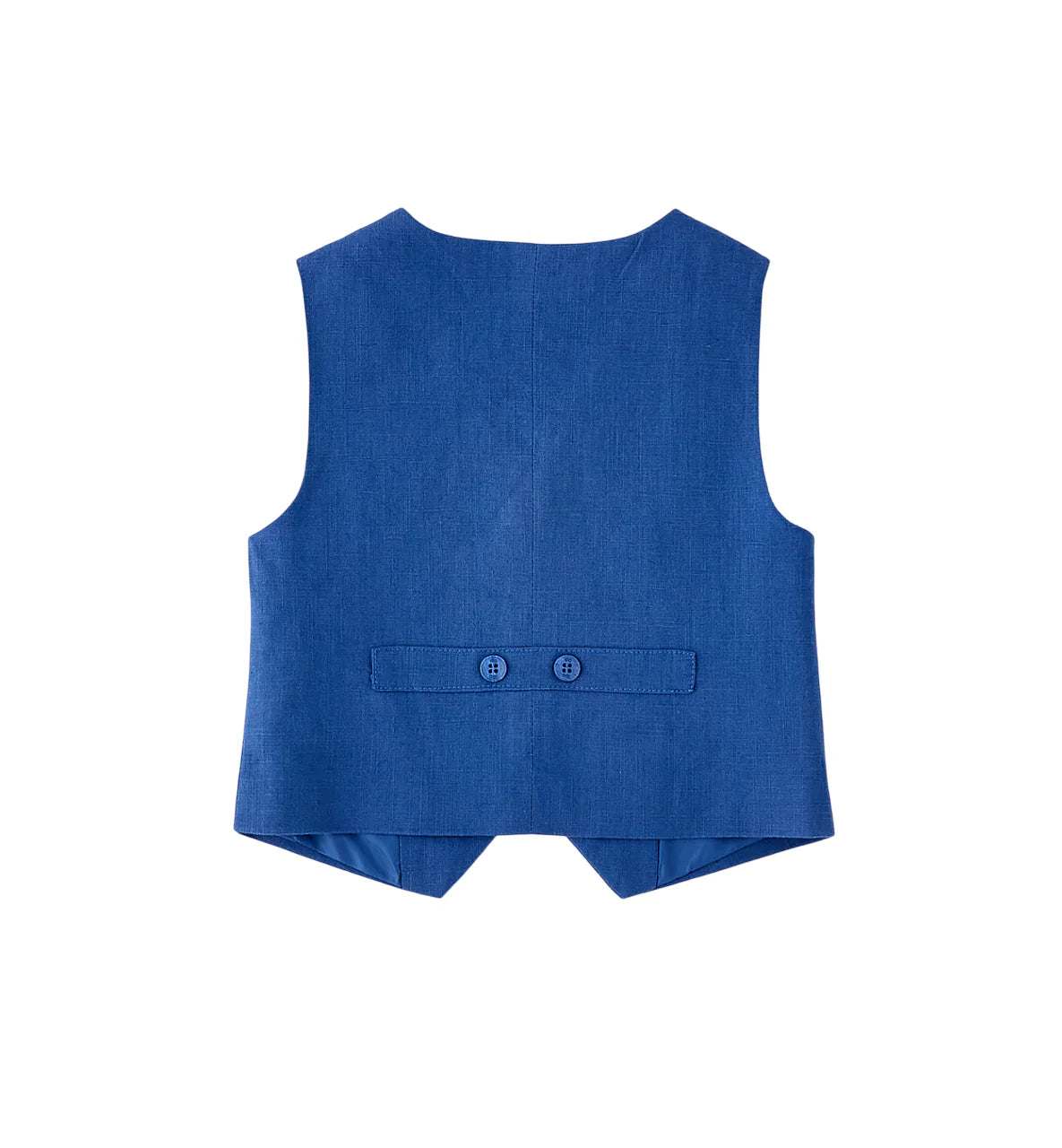 iDo gilet bambino misto lino blu avio 4G242 3725 iDO 