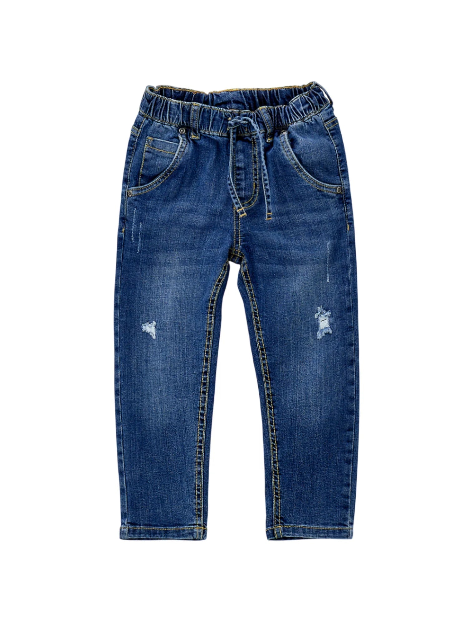 iDo jeans balloon bambino con strappi lavaggio blu 4G278 7400 iDO 