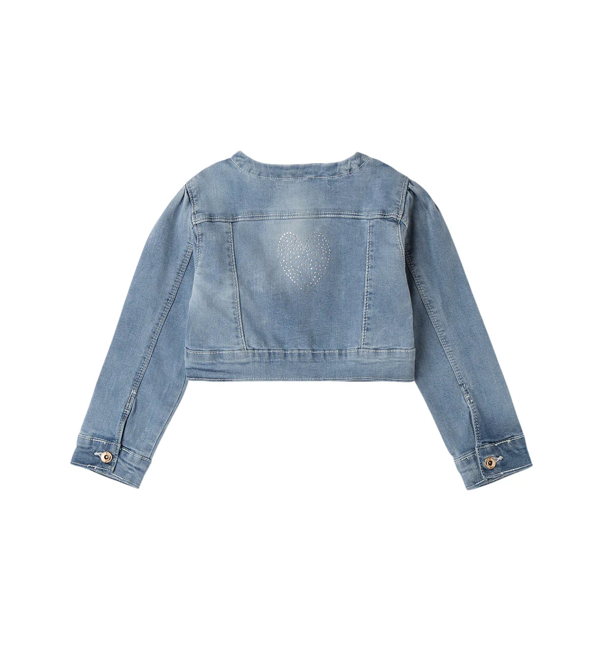 iDo giubbino bambina in denim con strass lavaggio blu 4G390 7310 iDO 
