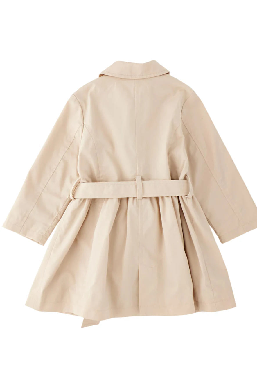 iDo trench doppiopetto bambina con cintura beige 4G394 0924 iDO 