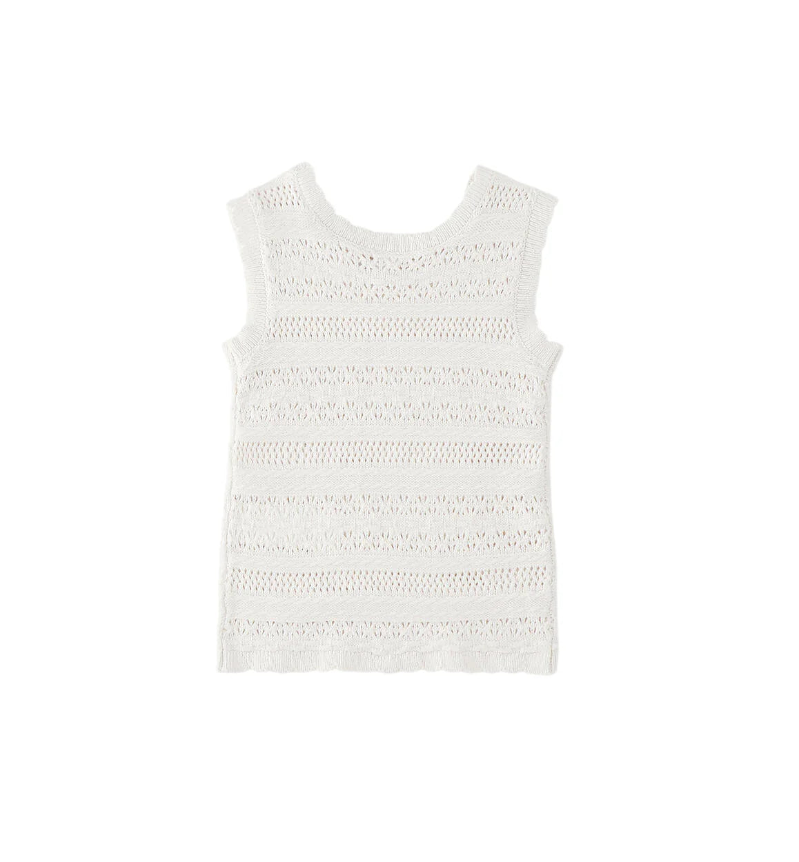iDo top smanicato crochet bambina bianco 4G490 0113 iDO 