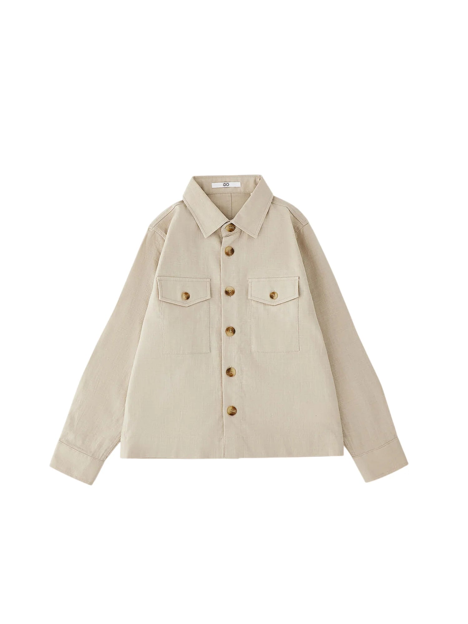 iDo camicia bambino misto lino beige 4G585 0436 iDO 