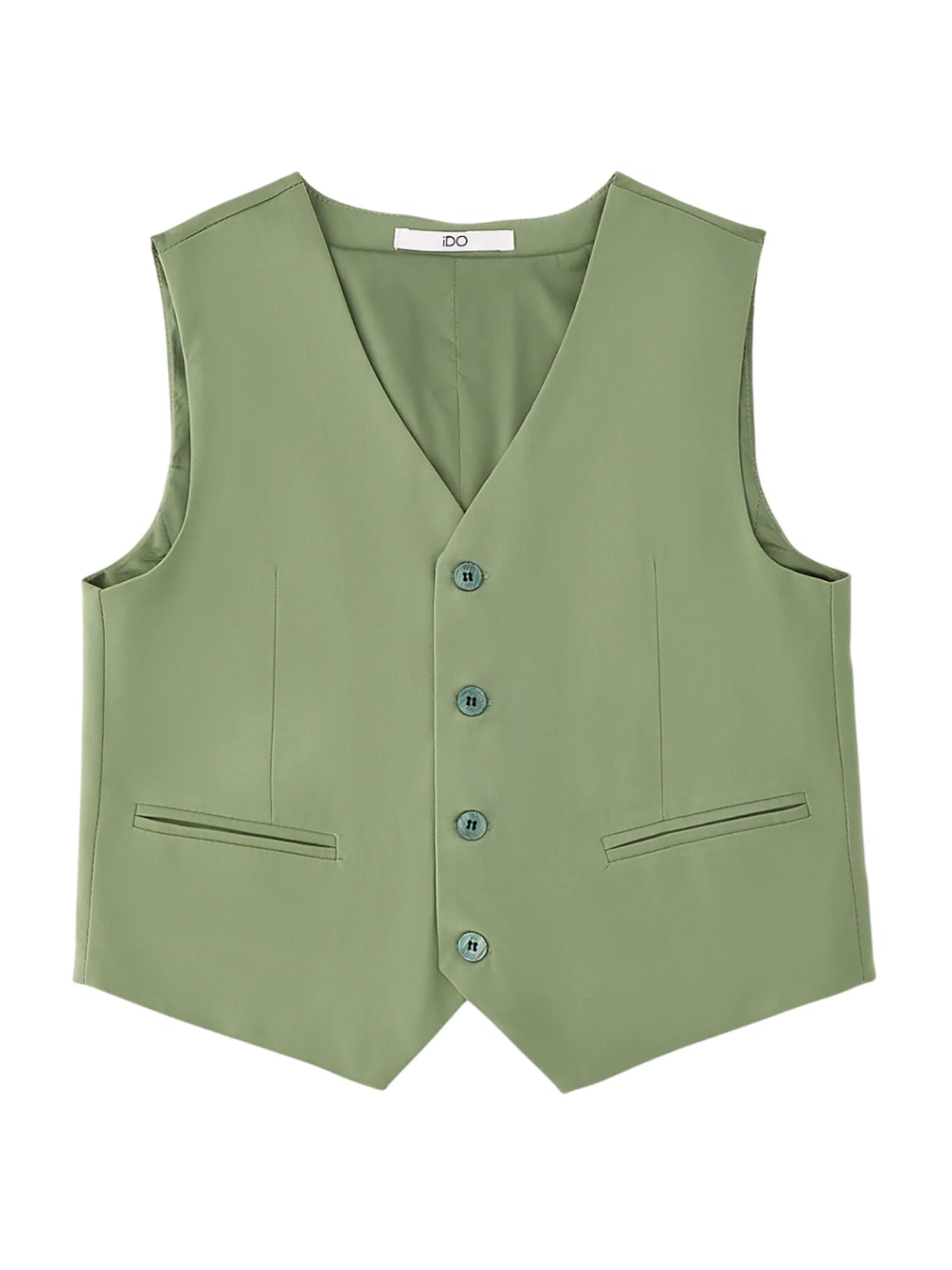 iDo gilet bambino misto viscosa verde salvia 4G600 4921 iDO 