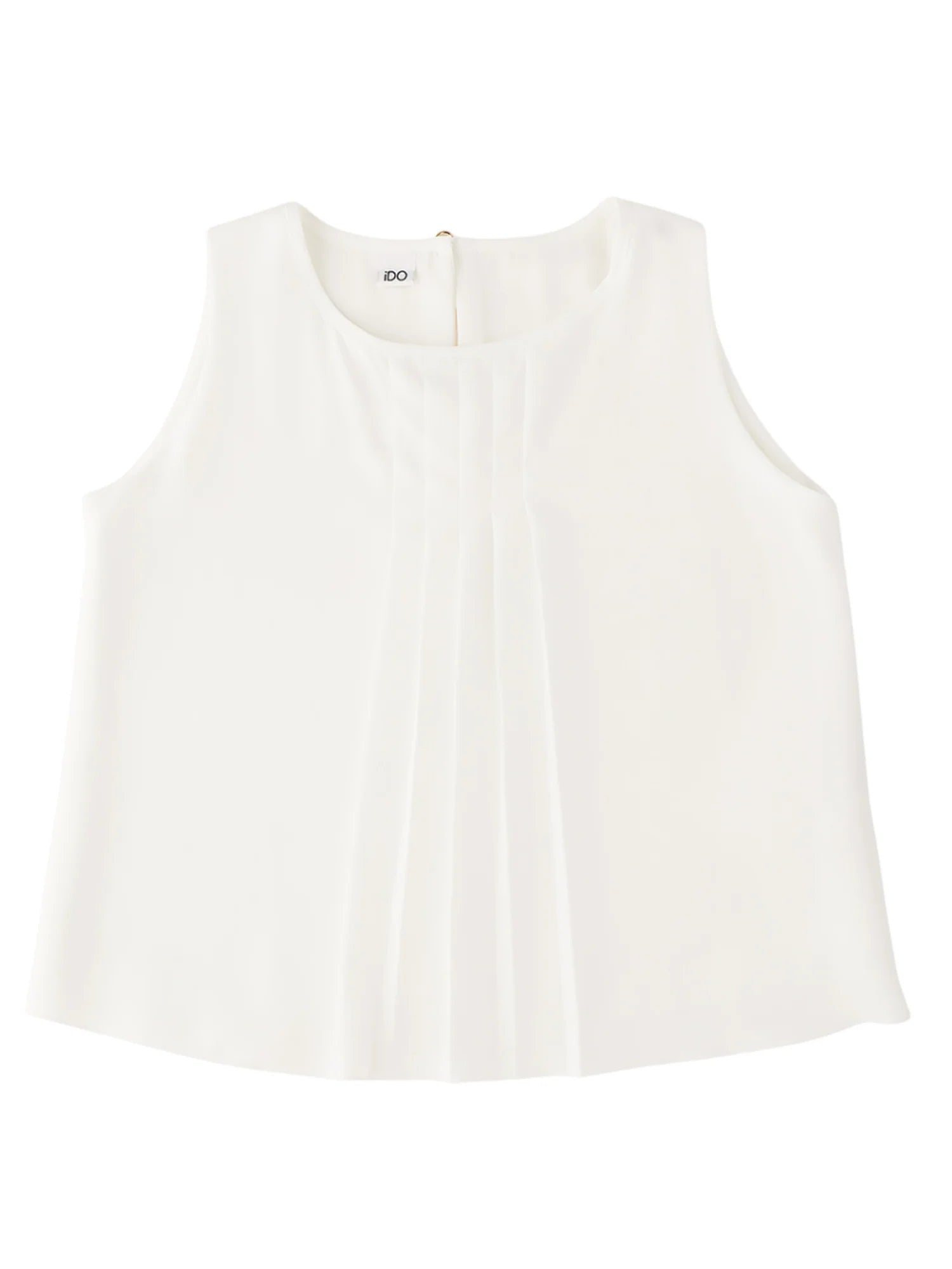 iDo top bambina con dettaglio plissè panna 4G690 0112 iDO 