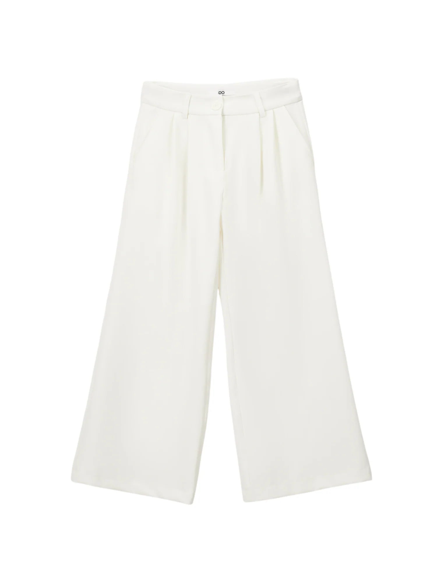 iDo pantaloni palazzo bambina con pinces panna 4G720 0112 iDO 