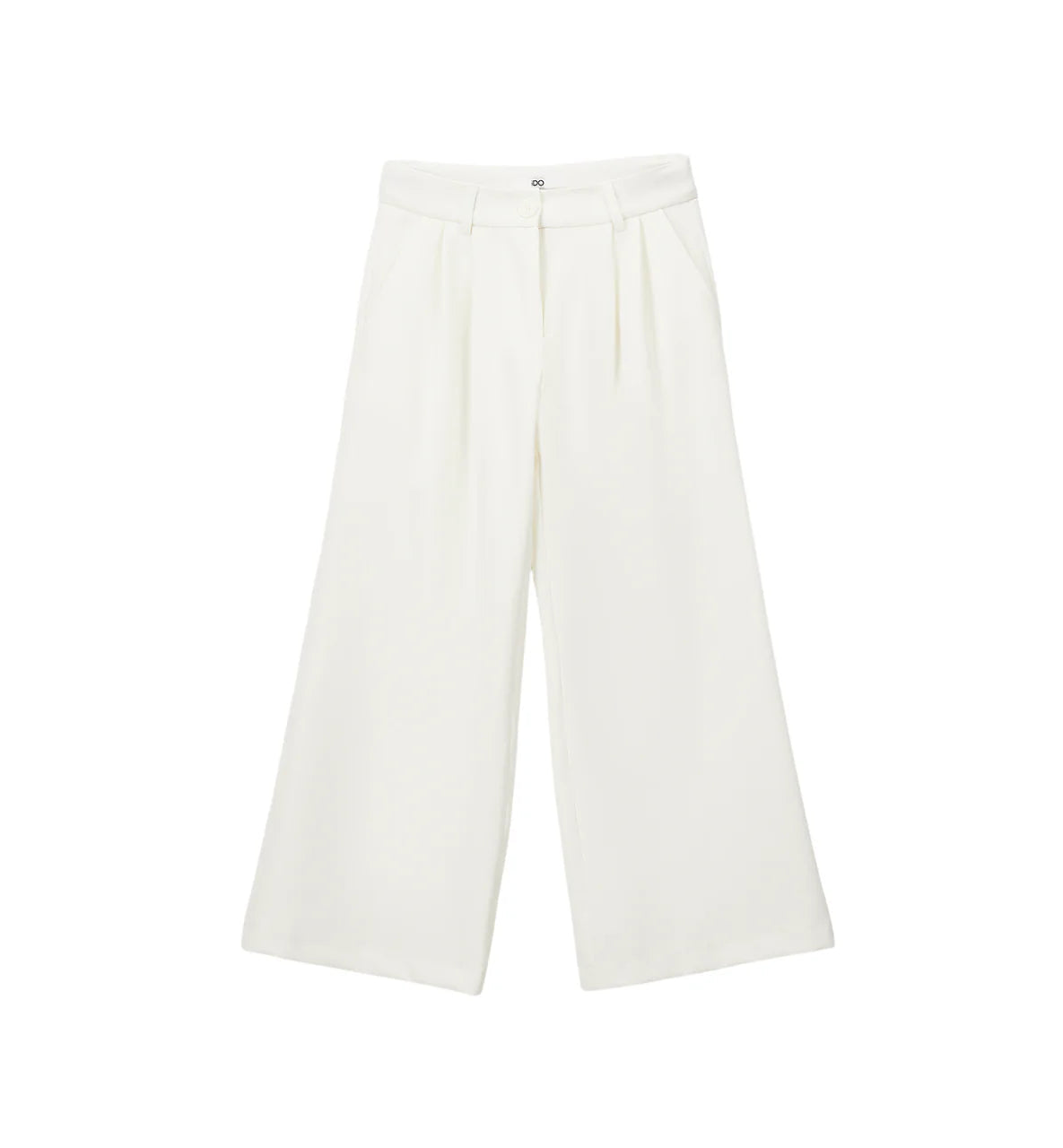 iDo pantaloni palazzo bambina con pinces panna 4G720 0112 iDO 