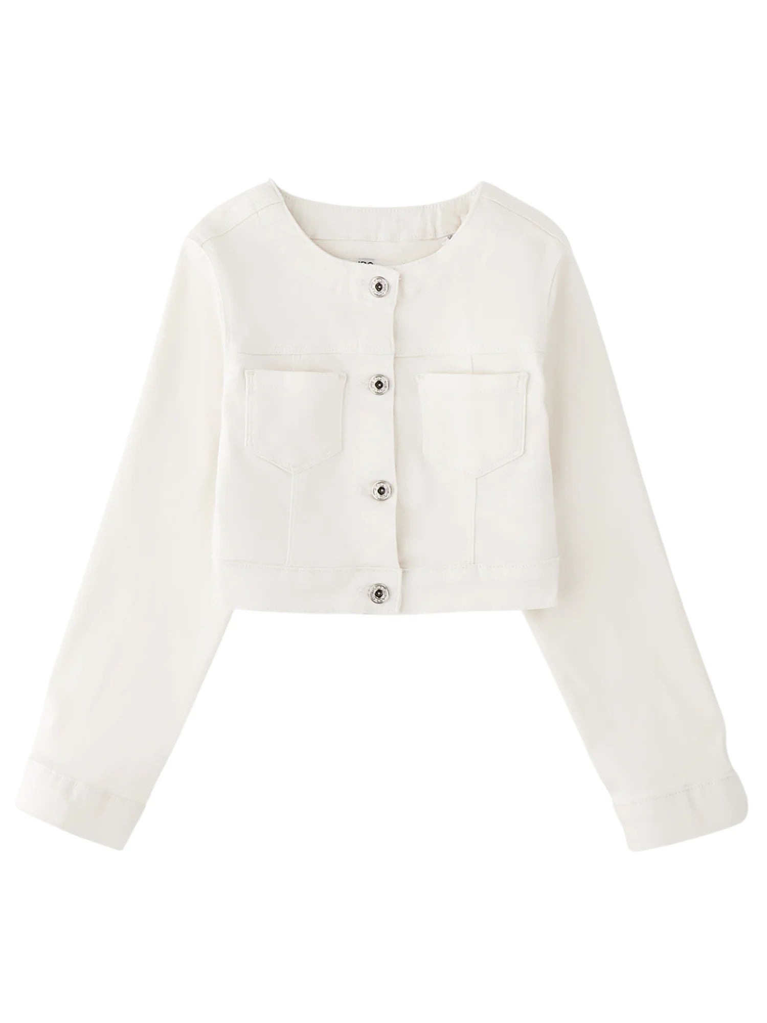 iDo giubbino bambina in denim con tasche bianco 4G874 0113 iDO 