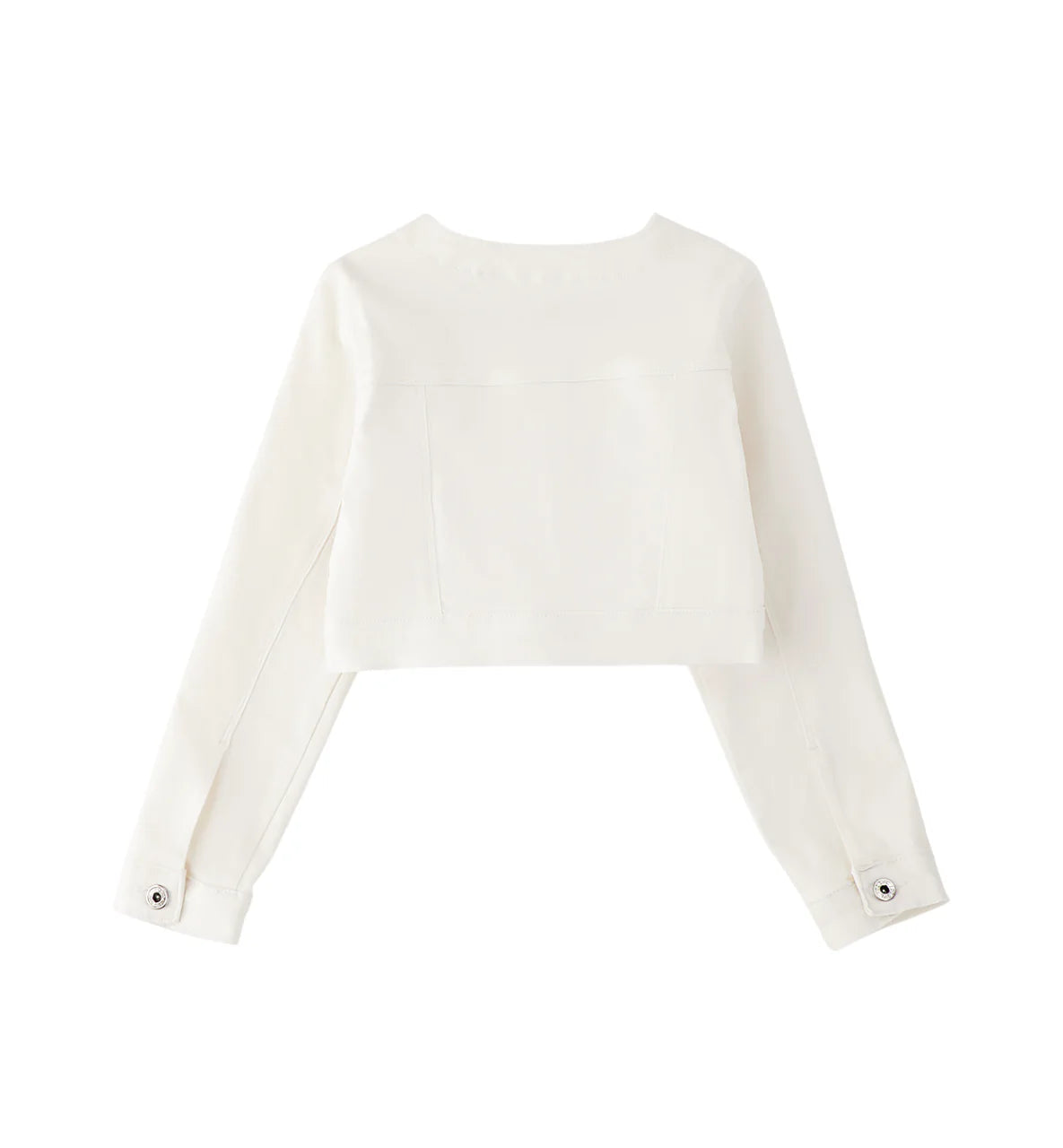 iDo giubbino bambina in denim con tasche bianco 4G874 0113 iDO 