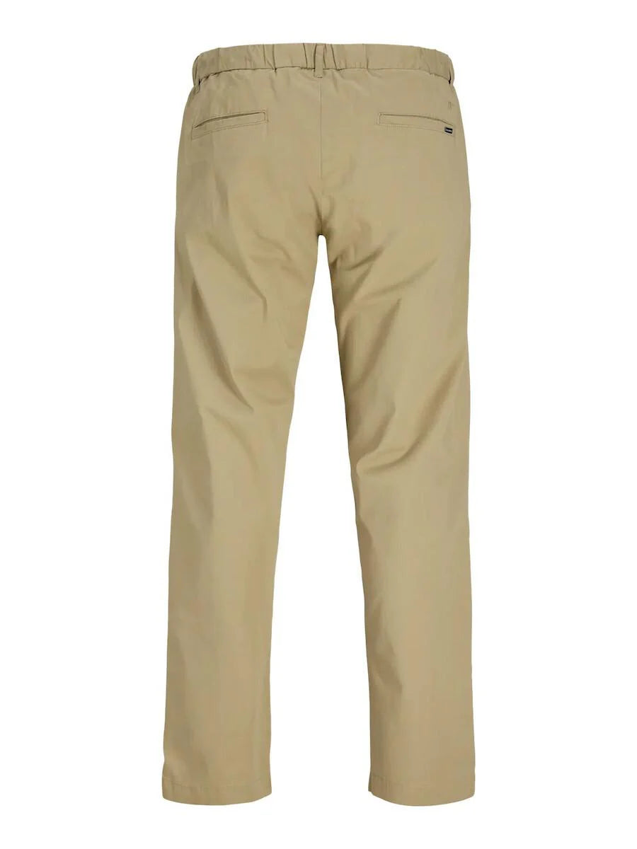 Jack&Jones pantaloni uomo in gabardine di cotone beige 12282549 LEMON PEPPER JACK&JONES 