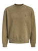 Jack&Jones felpa uomo Apot verde fango
