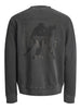 Jack&Jones felpa uomo Apot grigio antracite