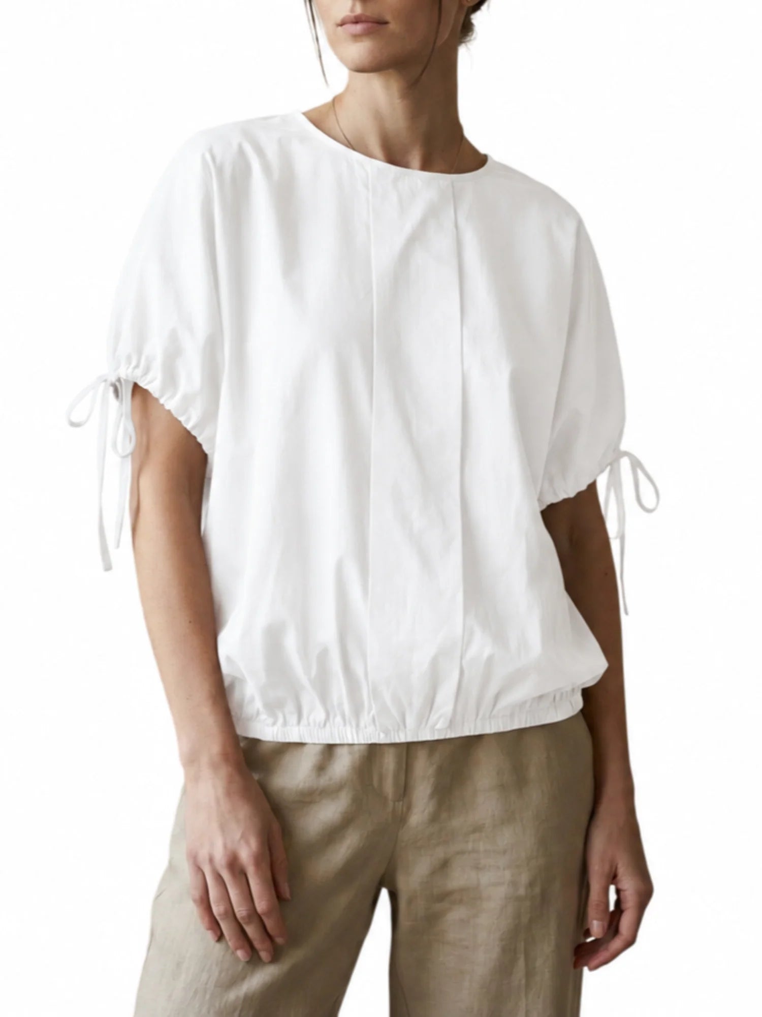 Jc Sophie blusa donna manica corta Libertad bianco L3040 OFF WHITE JC SOPHIE 