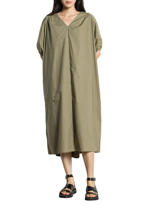 Jc Sophie abito lungo donna Livia in cotone verde militare L3047 ARMY GREEN JC SOPHIE 