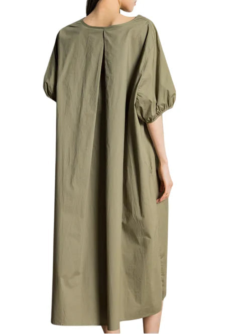 Jc Sophie abito lungo donna Livia in cotone verde militare L3047 ARMY GREEN JC SOPHIE 
