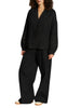 Jc Sophie blusa donna Leslie in lino nero