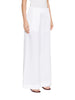 Jc Sophie pantaloni palazzo Leaf misto lino bianco