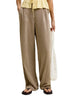 Jjxx pantaloni wide leg donna misto lino beige