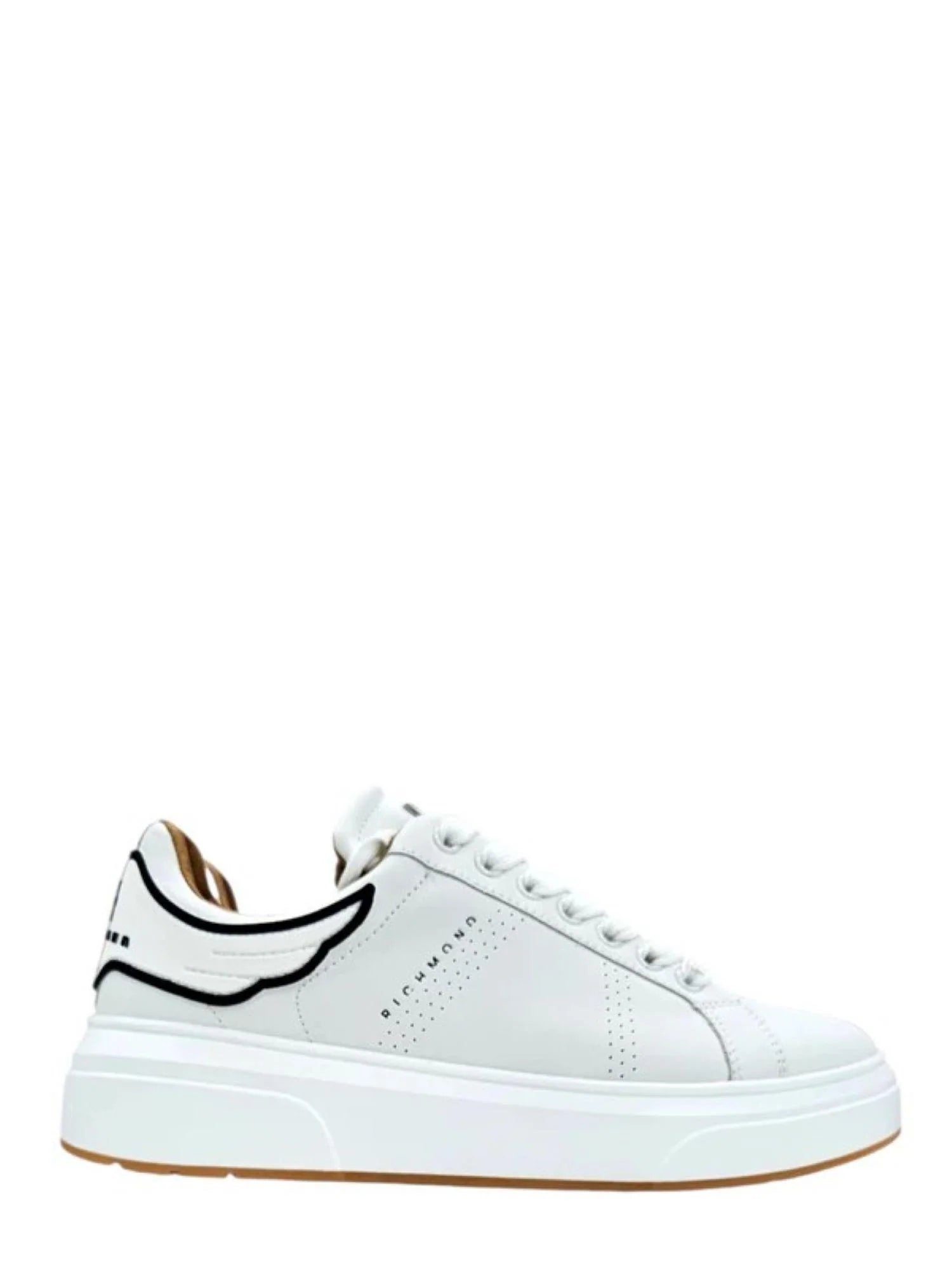 John Richmond sneakers uomo Action Leather in pelle bianco 31017 A John RICHMOND 