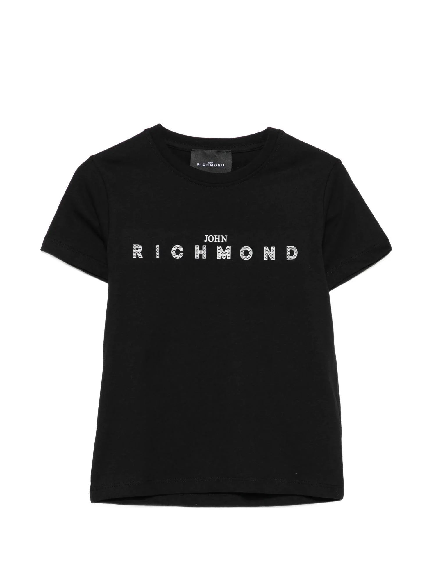 John Richmond T-shirt bambino manica corta con logo nero RBP26008TS BLACK John RICHMOND 