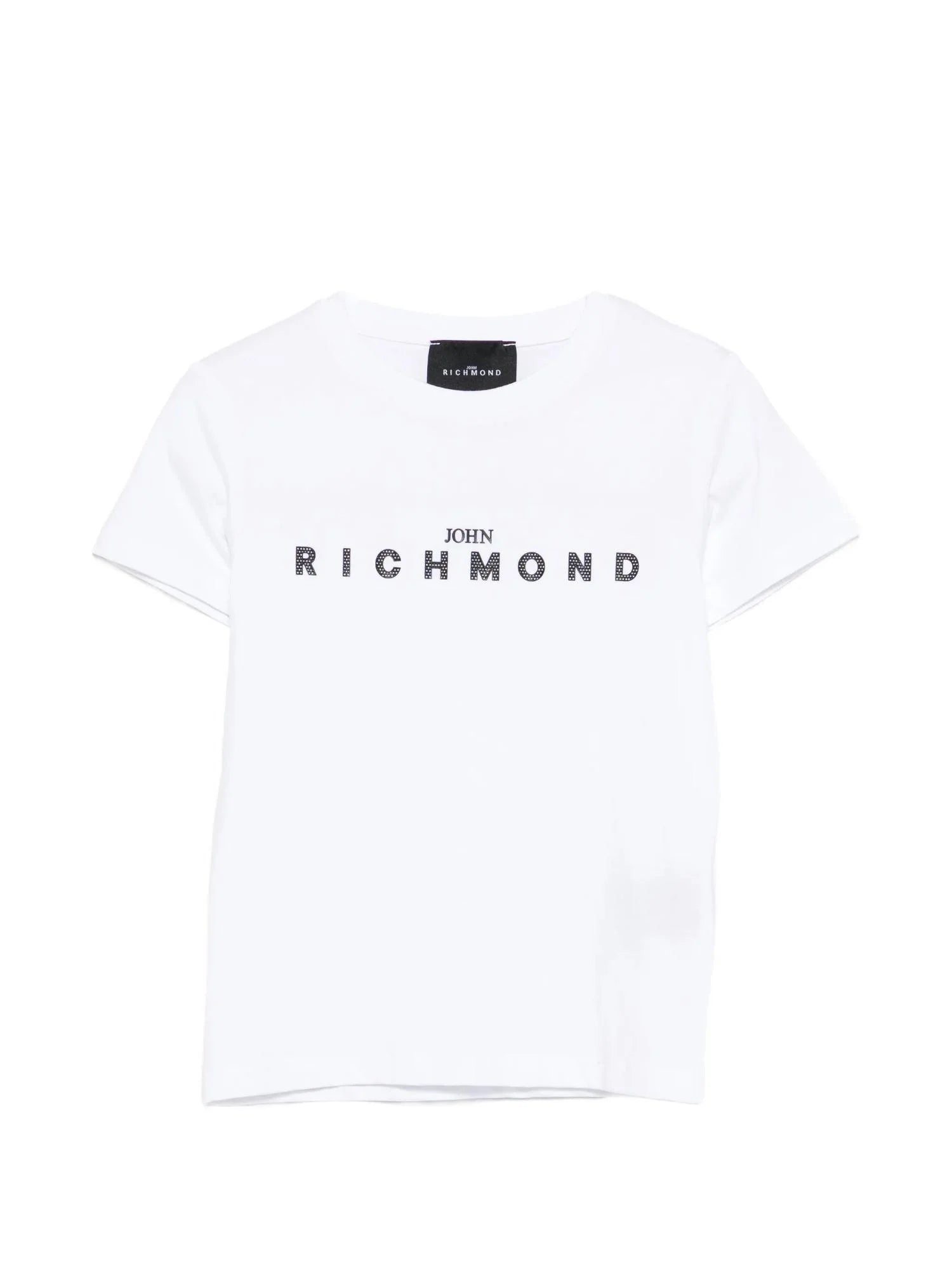 John Richmond T-shirt bambino manica corta con logo bianco RBP26008TS WHITE John RICHMOND 