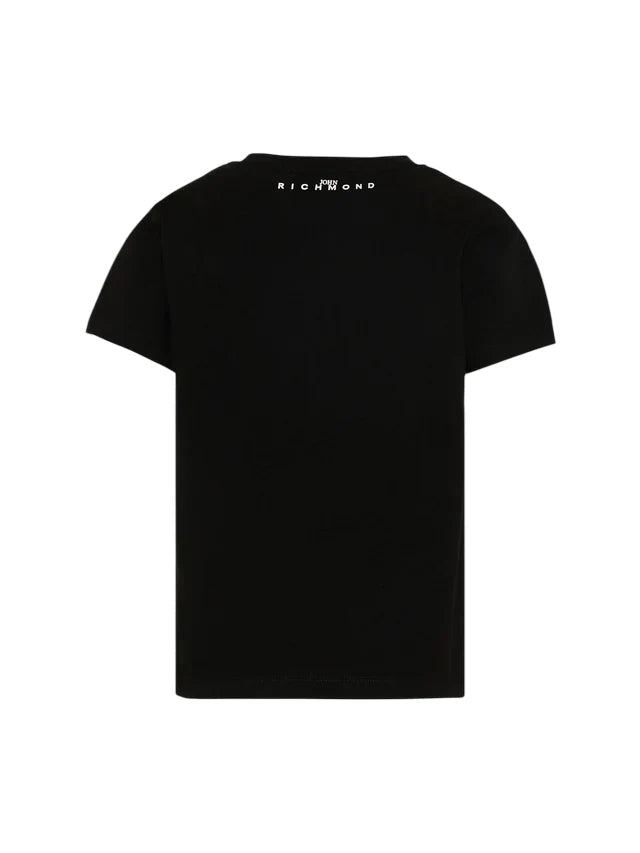 John Richmond T-shirt bambino Mapel con logo nero RBP26012TS BLACK John RICHMOND 
