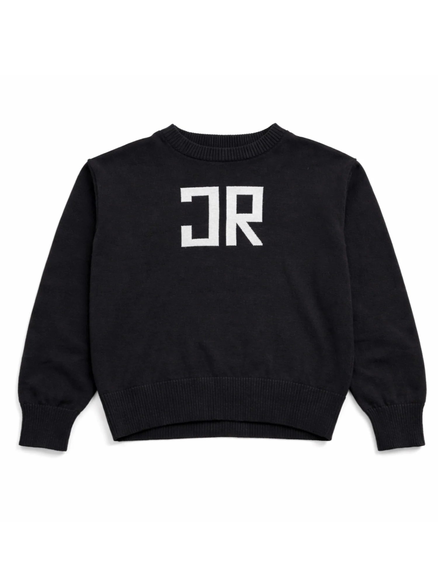 John Richmond maglia bambino Jyn con logo jacquard nero RBP26017MA BLACK John RICHMOND 