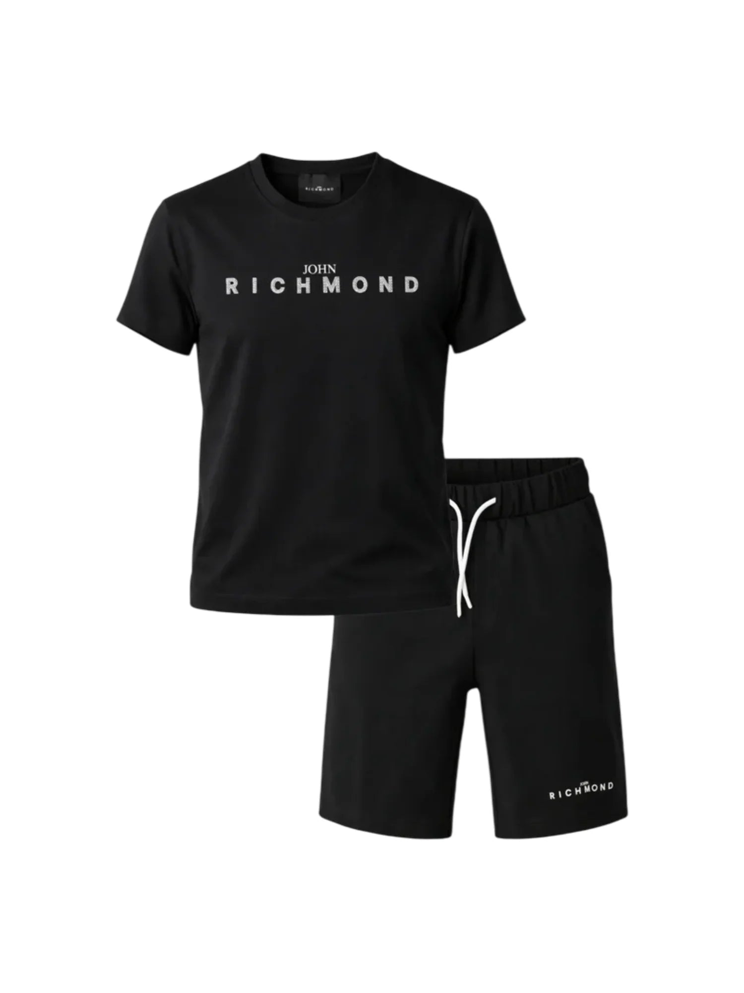 John Richmond completo bambino T-shirt e bermuda nero RBP26018CJ BLACK-BLACK John RICHMOND 