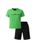 John Richmond completo bambino T-shirt e shorts verde nero