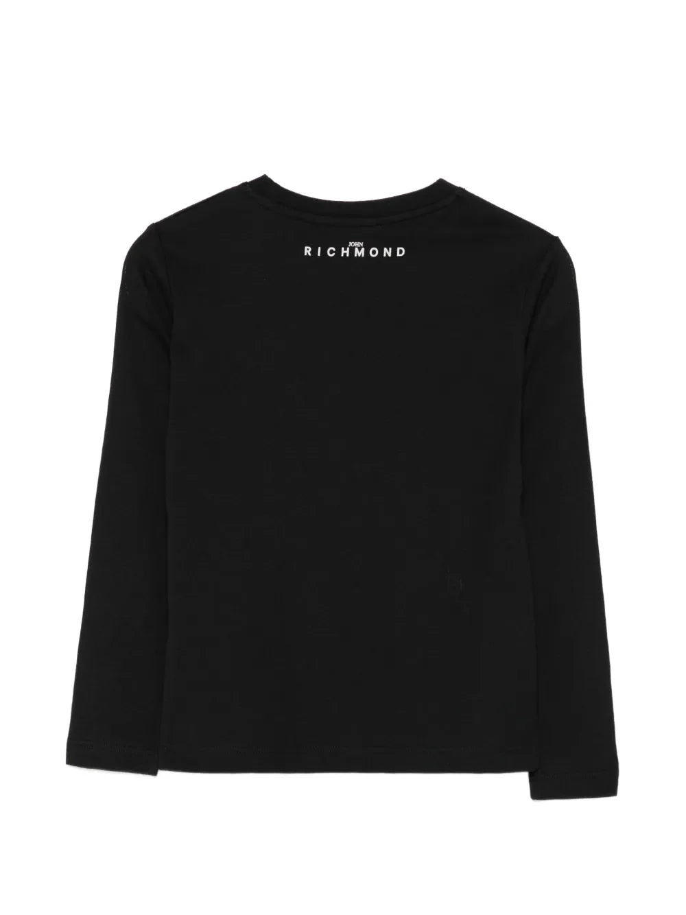 John Richmond T-shirt manica lunga bambino con logo nero RBP26021TS BLACK John RICHMOND 