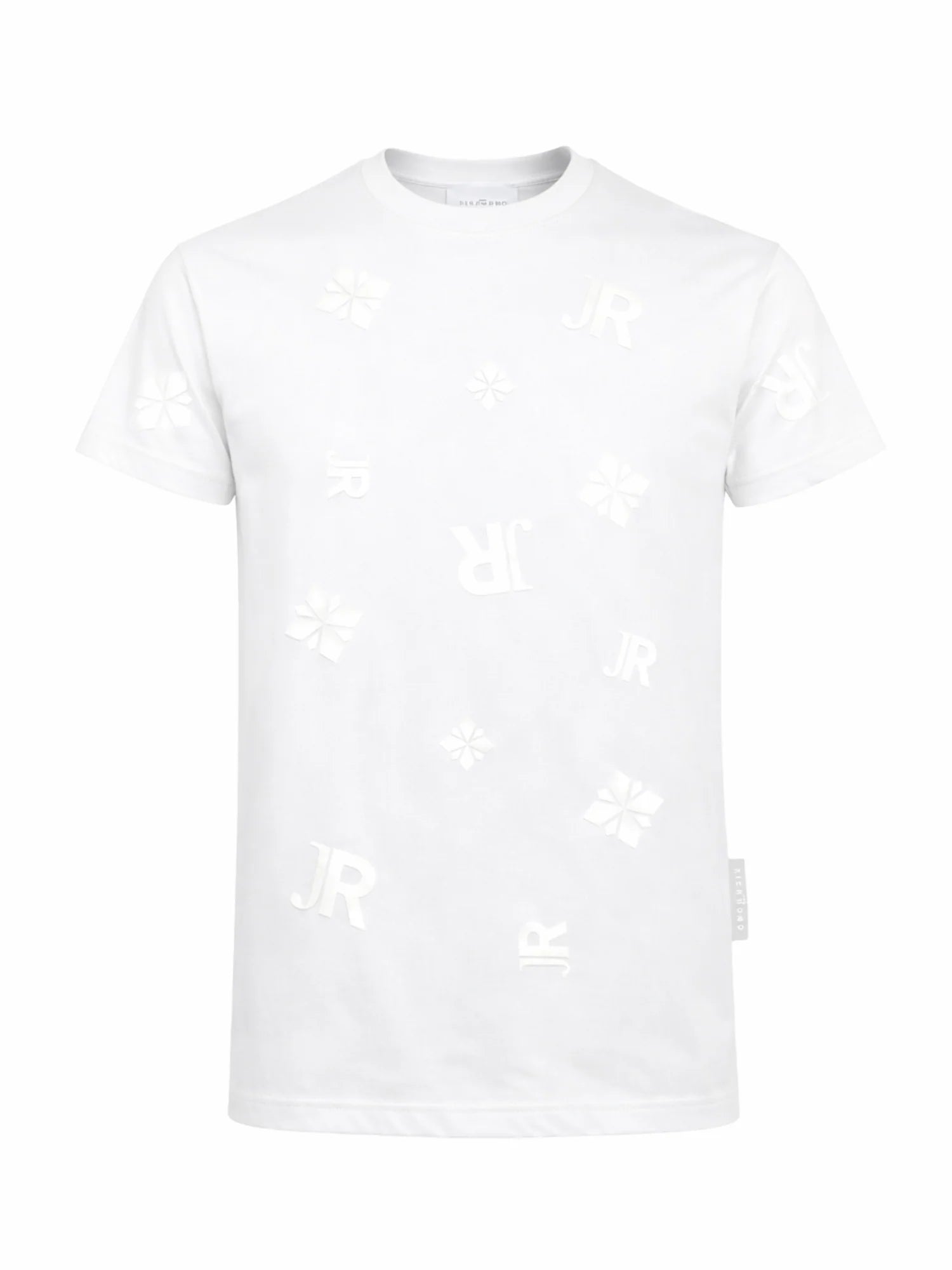 John Richmond T-shirt bambino con stampe logate bianco RBP26041TS WHITE John RICHMOND 
