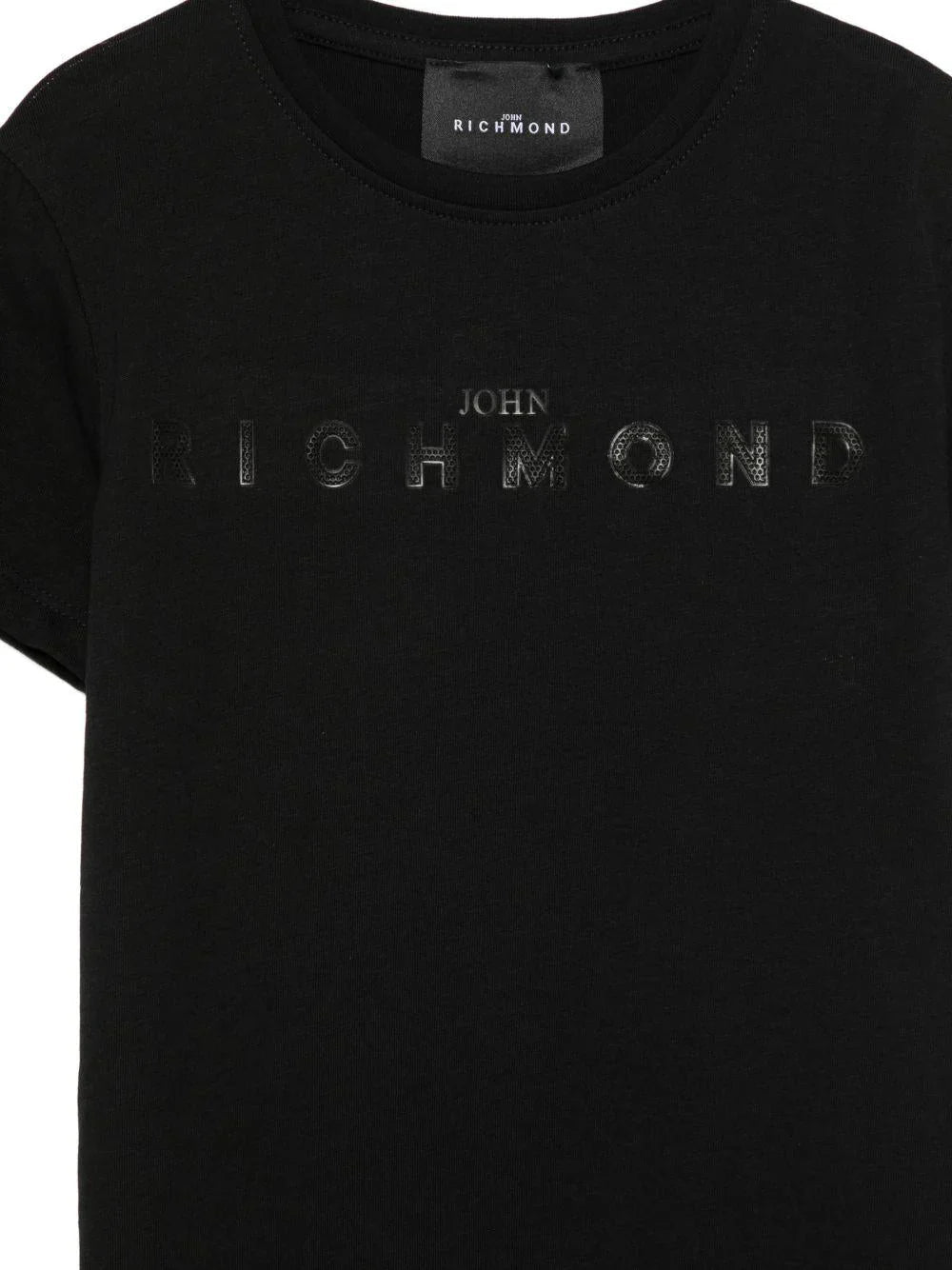John Richmond T-shirt bambina Loceni con logo nero RGP26017TS BLACK John RICHMOND 