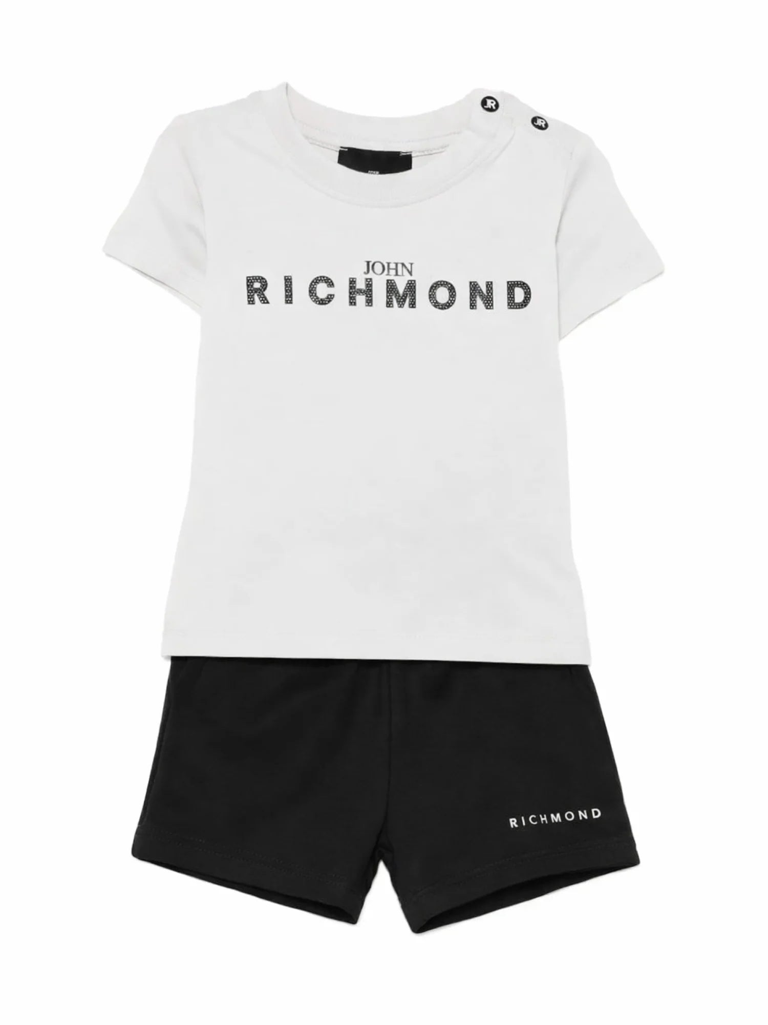John Richmond completo neonato T-shirt e shorts bianco nero RIP26006CJ WHITE-BLACK John RICHMOND 